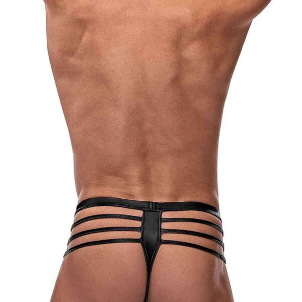 Cage Matte Cage Thong - L/ XL - Black