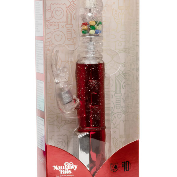 Naughty Bits Cumball Machine Thrusting Jack Rabbit Vibrator - Red