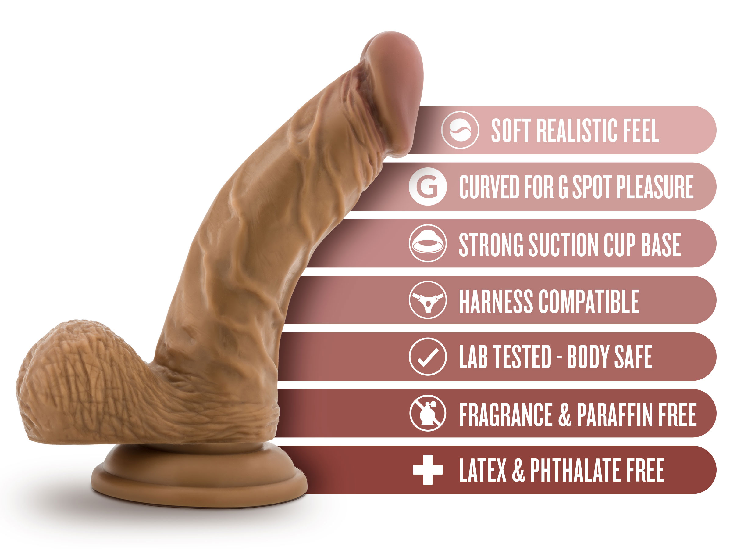 Dr. Skin - Dr. Stephen - 6.5 Inch Dildo With Balls - Tan