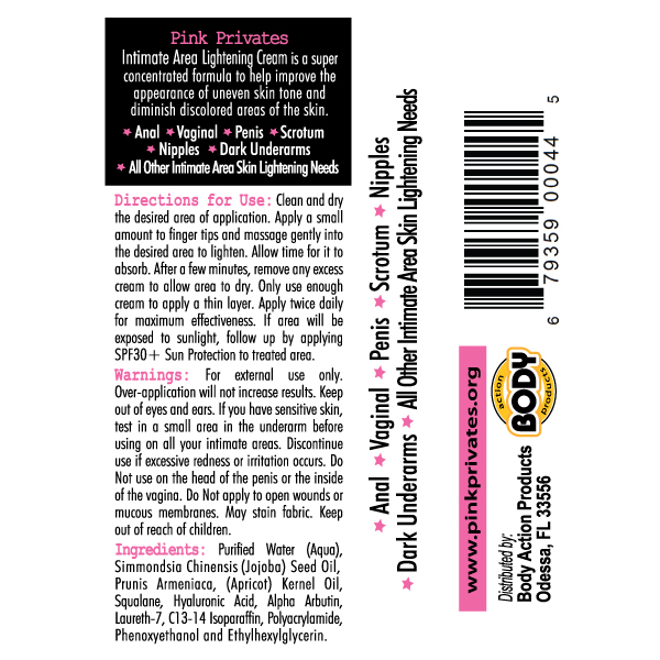 discolored intimate areas for both men and women with only the best ingredients available. Pink Privates does not contain the potentially harmful ingredient Hydroquinone