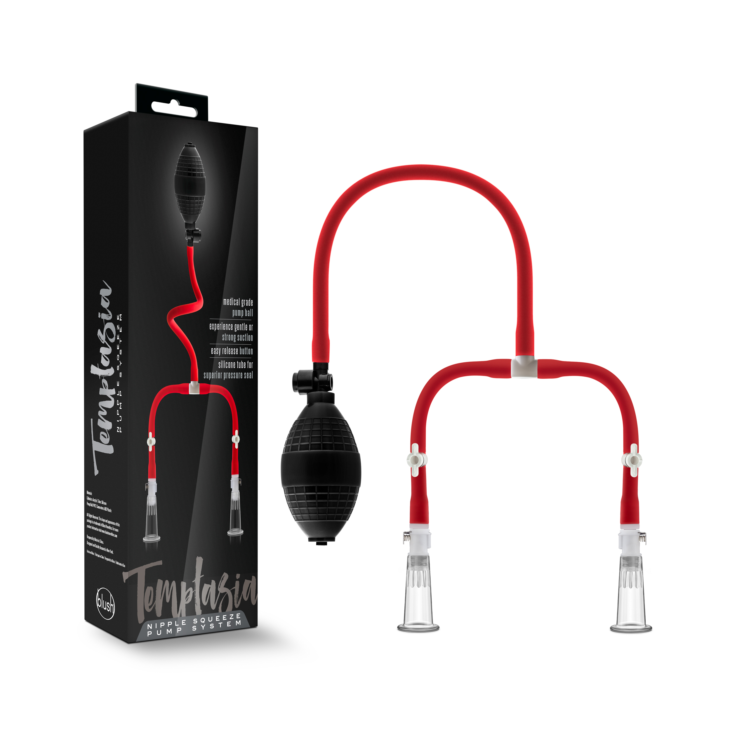 Temptasia - Nipple Squeeze Pump System Black