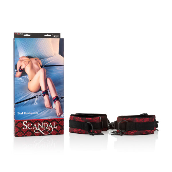 Immobility can heighten ones sensations of touch and feel. Adjustable bed tethers wrap up from under a mattress or from around a post to bind a submissive partner via wrist and ankle.
