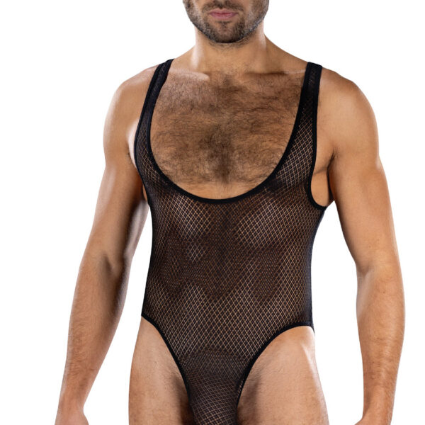 Fierce Deep v Mesh Bodysuit - Os - Black