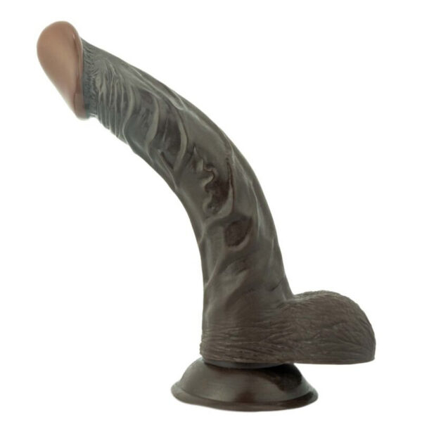 Real Skin 8in flexible curved dong with balls & suction cup base Feels so good you'll think it's real. the most realistic dong you've ever felt