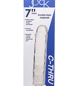 Jock C - Thru 7 Inch Clear Tpe Dildo