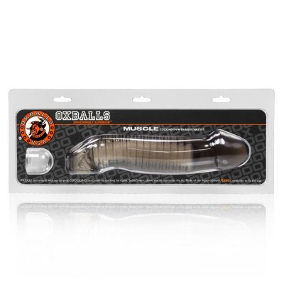 this one is designed to mold to your dick with a deep sucking sensation (think deep throating on steroids). Now you can explore new horizons in your boys bottomless hole with this dick massaging cock enhancer. Please even the hungriest of cock-hounds by adding some serious length to your fuck stick. Not to mention it looks just plain nasty poppin out of a gaped leaking pucker. The base is modeled after our signature COCKSLING-2 and holds this thick rubbery dong on your junk no matter how hard youre slammin in n out. If you want a tighter fit