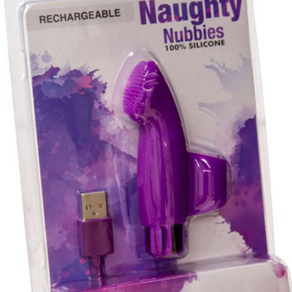 Naughty Nubbies - Rechargeable Silicone Massager - Purple
