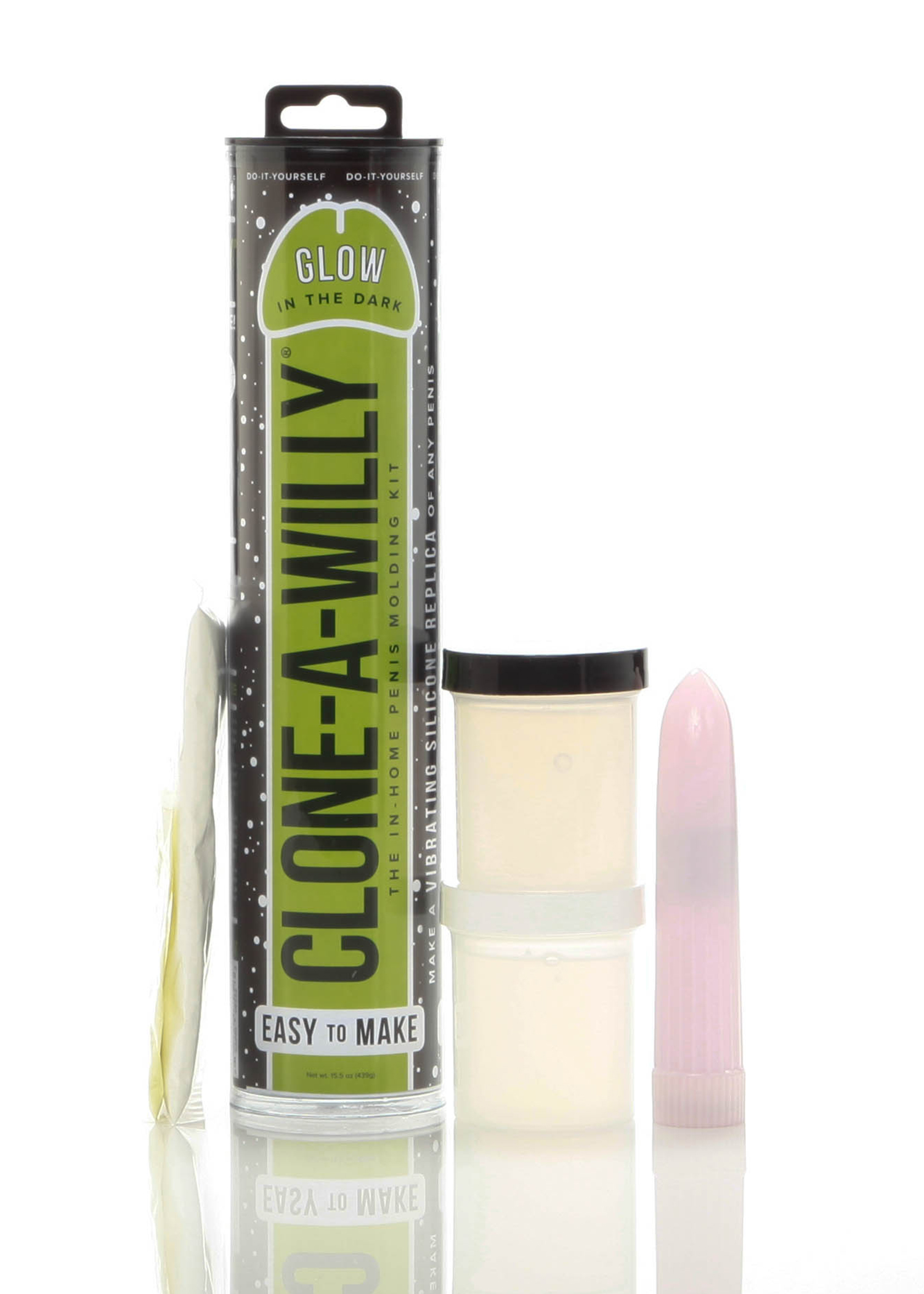 making it the most personalized sex toy on the planet. Fun & easy to do! Each Kit comes with everything you need: Body safe "glowing" silicone