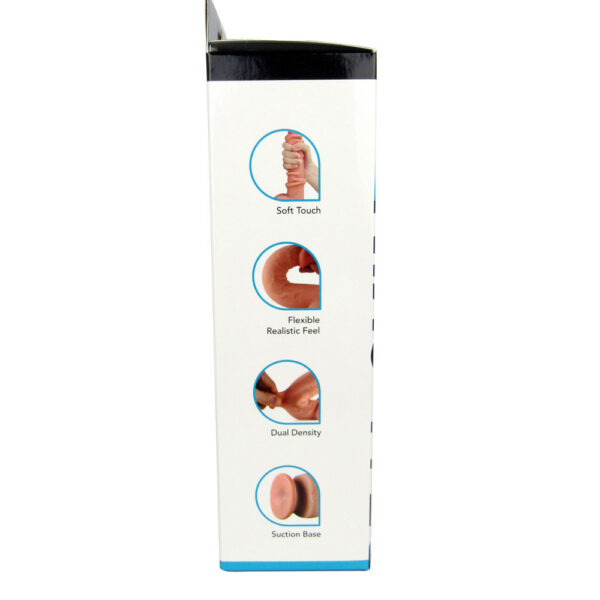 Real Skin 9" Dual Layer Dildo - Beige