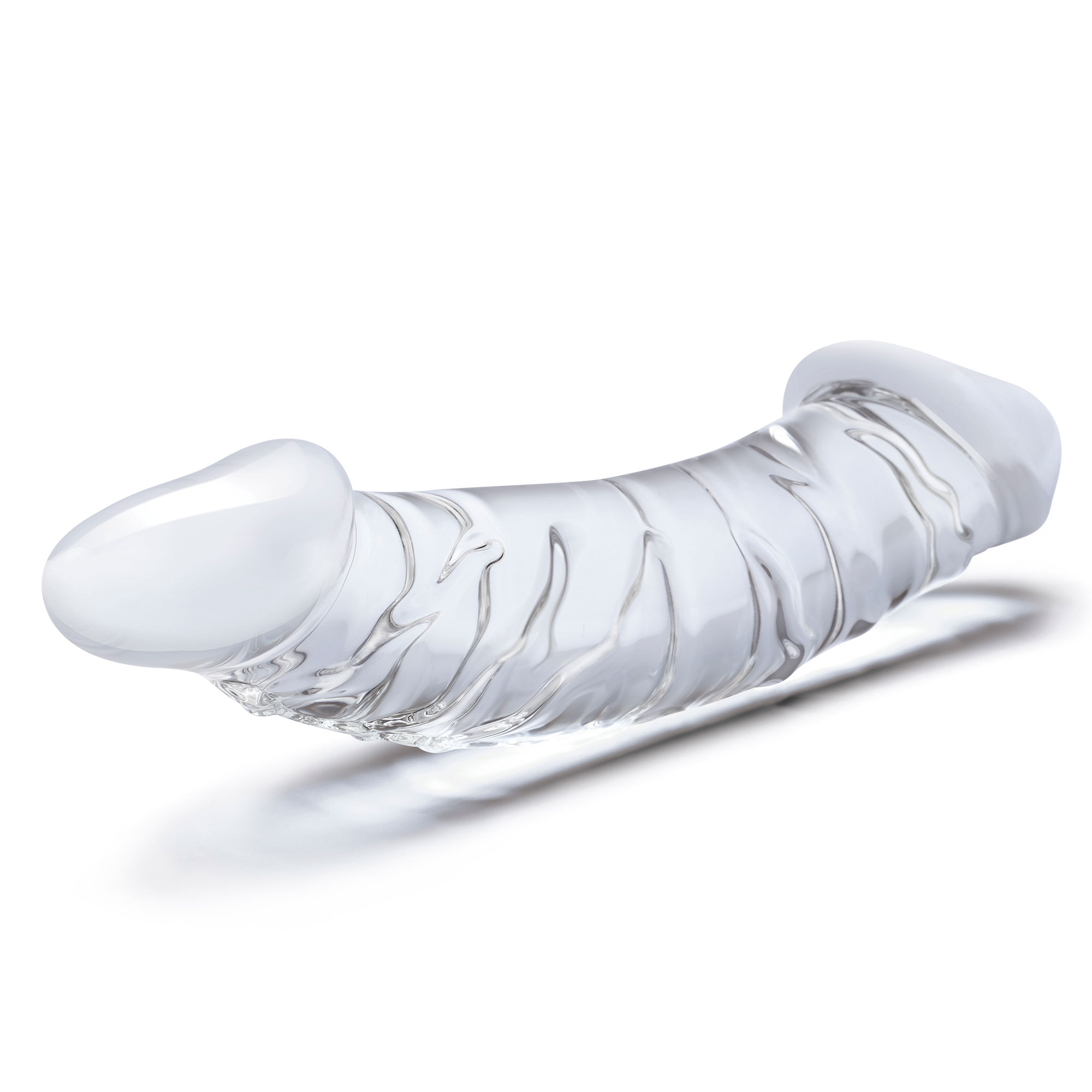 10.5 Inch Girthy Realistic Glass Double Dong - Clear