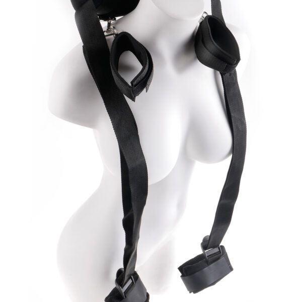 Let your imagination take you beyond your physical limits with the Position Master with Cuffs! <br><br> The sturdy straps hold your legs firmly in place so they don't tire just when things are getting good