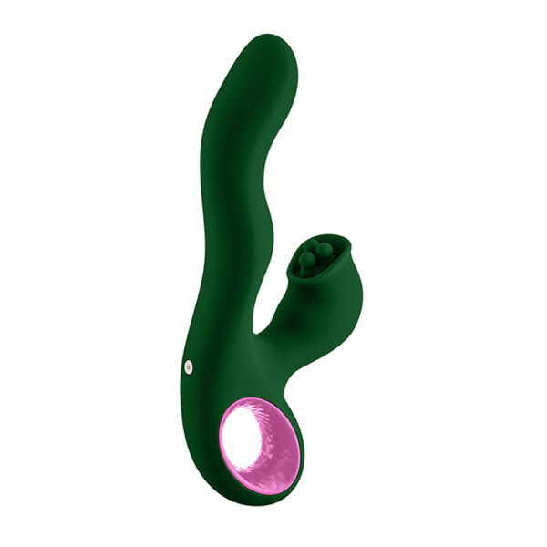 Pallina Triple-Action Rabbit Vibrator - Green