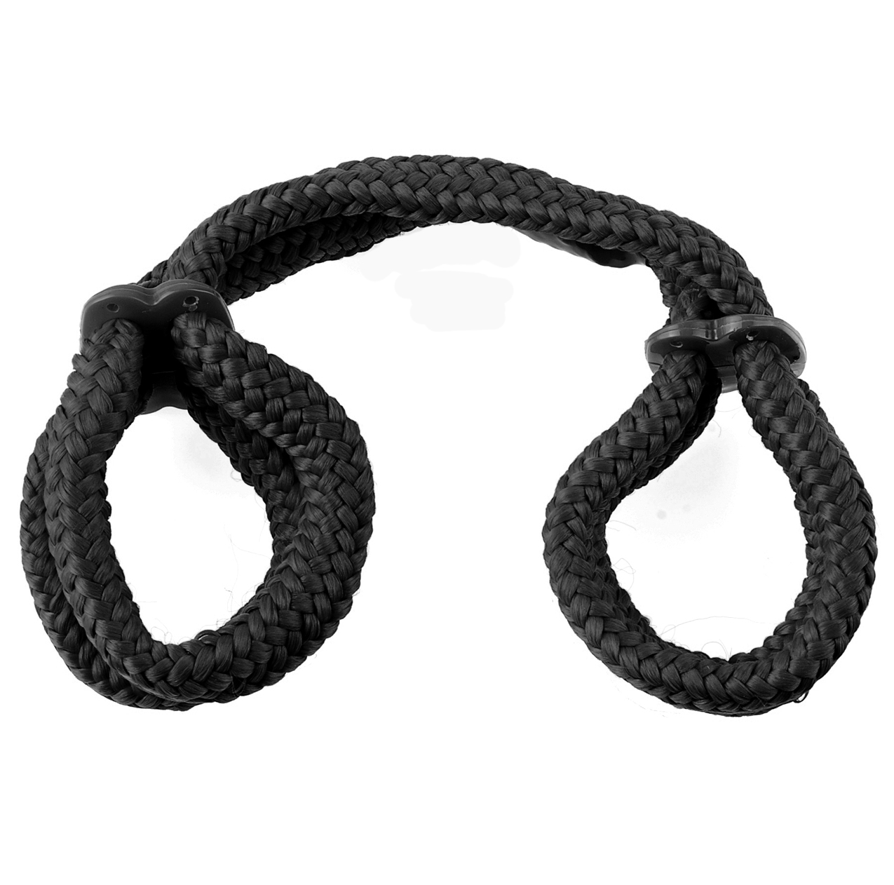 Fetish Fantasy Series Silk Rope Love Cuffs - Black - Image 4