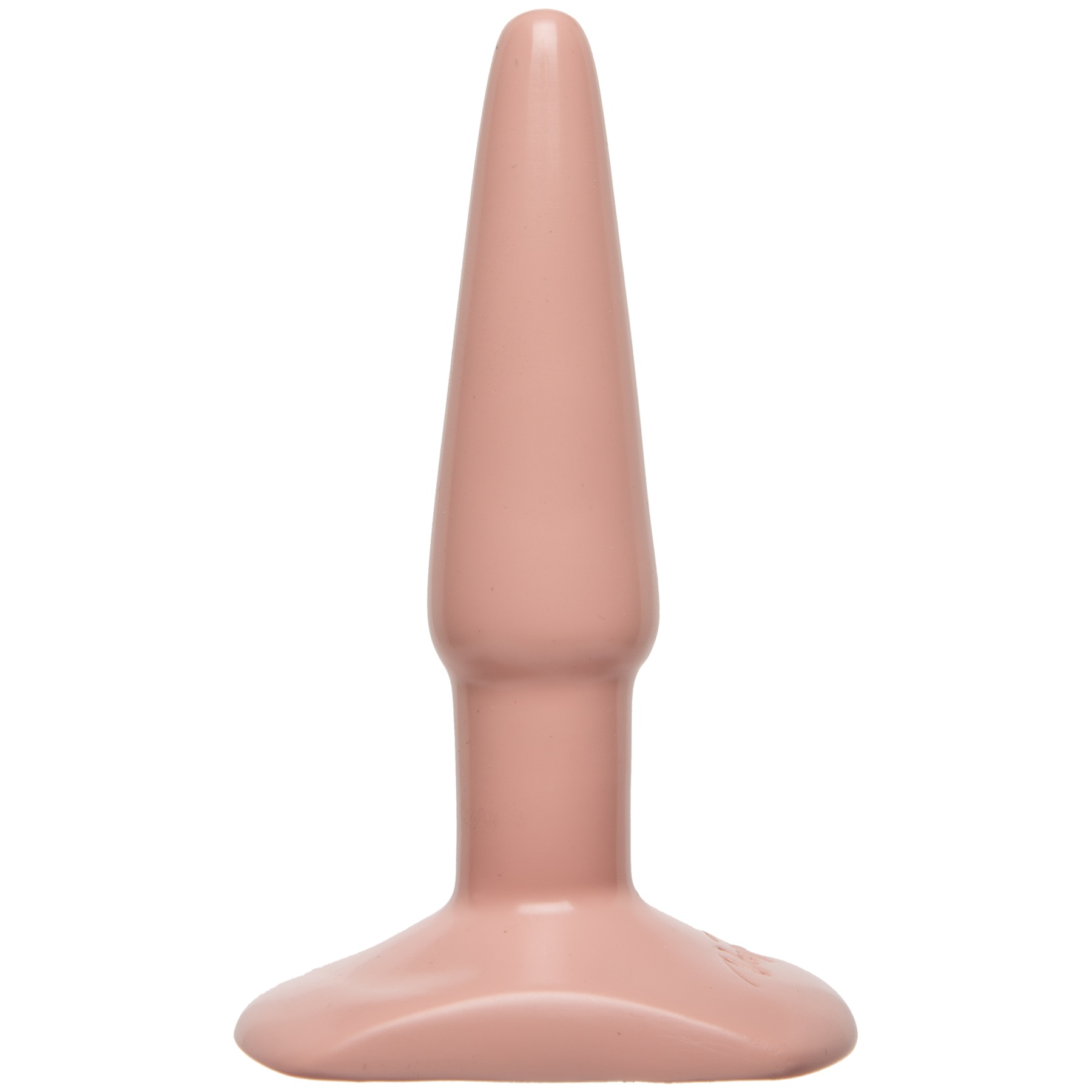 with 5 inches of girth. The tapered body gives a comfortable feeling and flared base holds the toy secure. Made from PVC