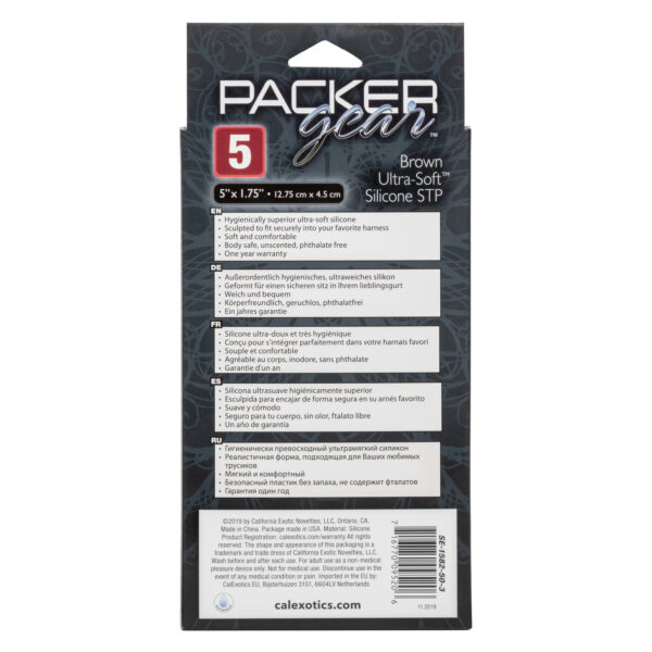 Packer Gear 5 Inch Ultra-Soft Silicone Stp Packer - Brown