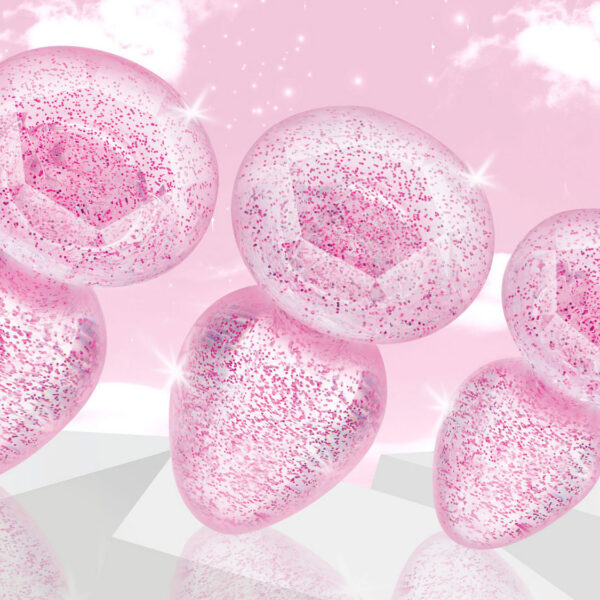 Glitter Gem Anal Plug Set - Pink