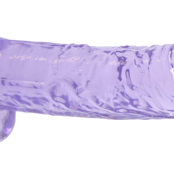 9 Inch Realistic Dildo With Balls - Purple