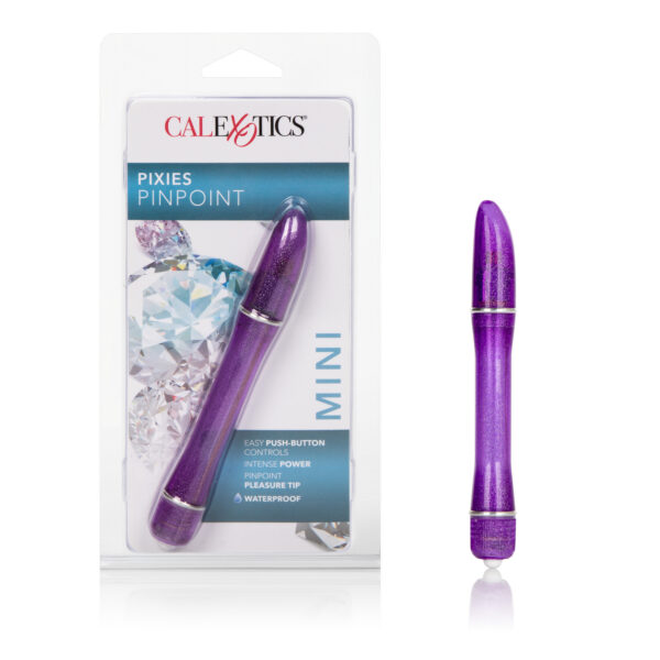 Waterproof power packed petite massagers contoured for maximum stimulation  Easy push-button activation.